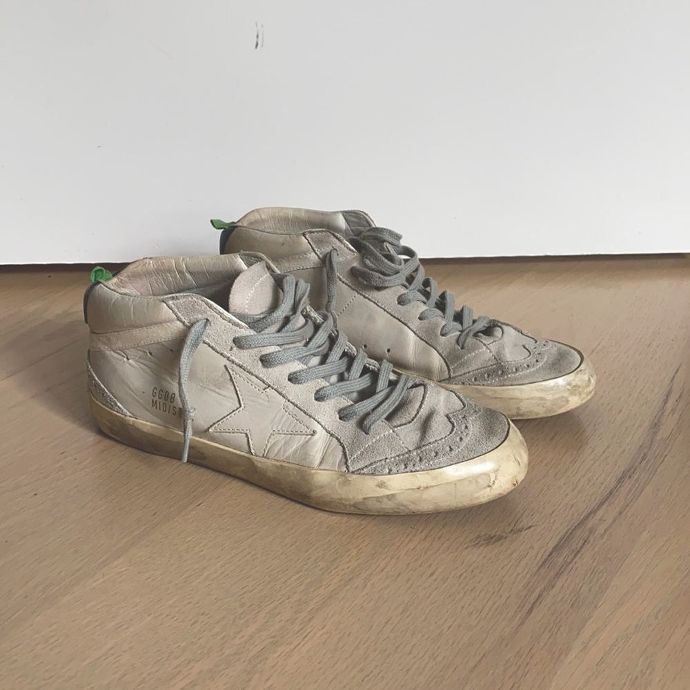 Golden Goose gray suede/leather MidStars size 39